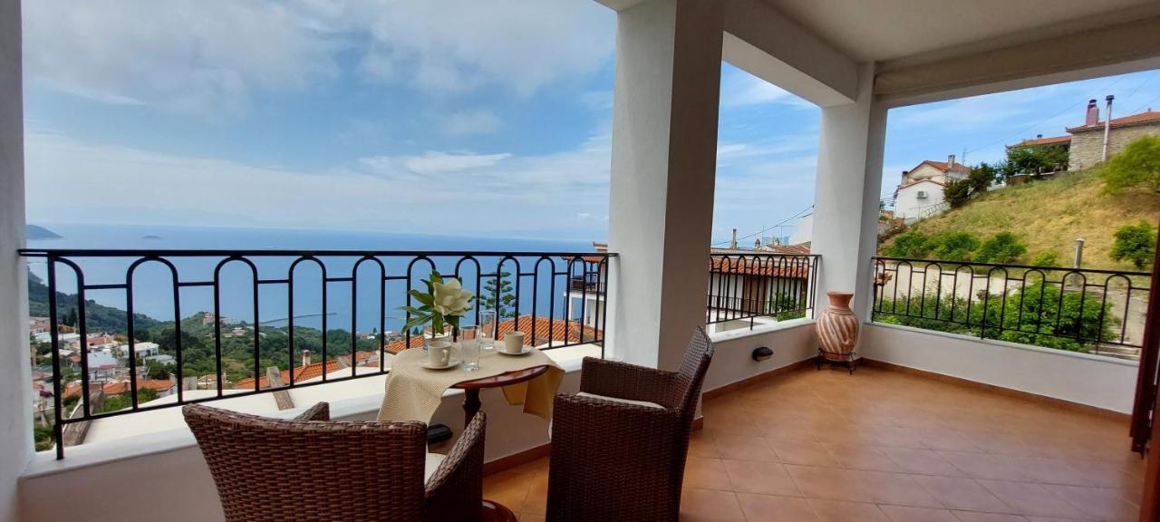 Horizon Studios With Sea View - Free Parking Glossa Exterior photo