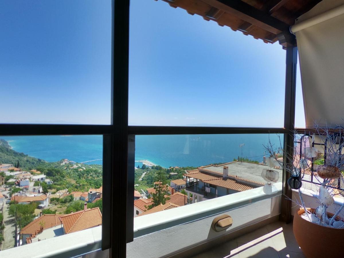 Horizon Studios With Sea View - Free Parking Glossa Exterior photo