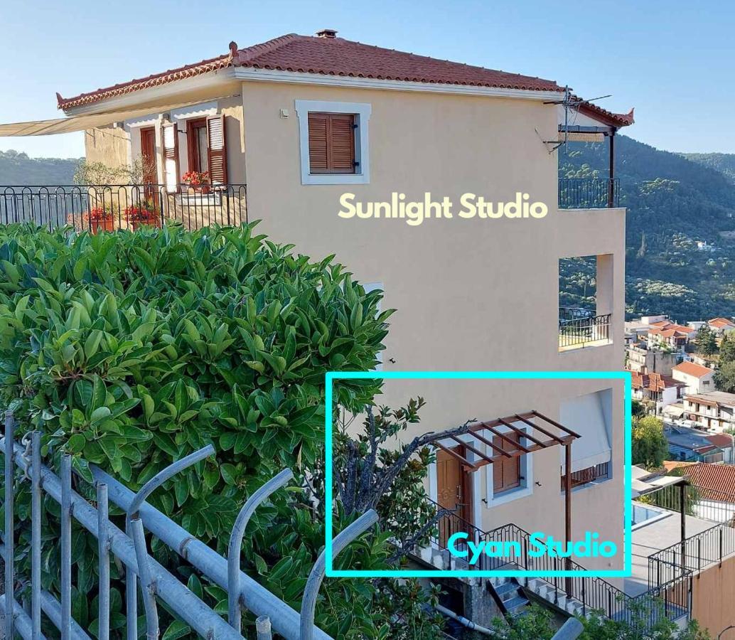 Horizon Studios With Sea View - Free Parking Glossa Exterior photo