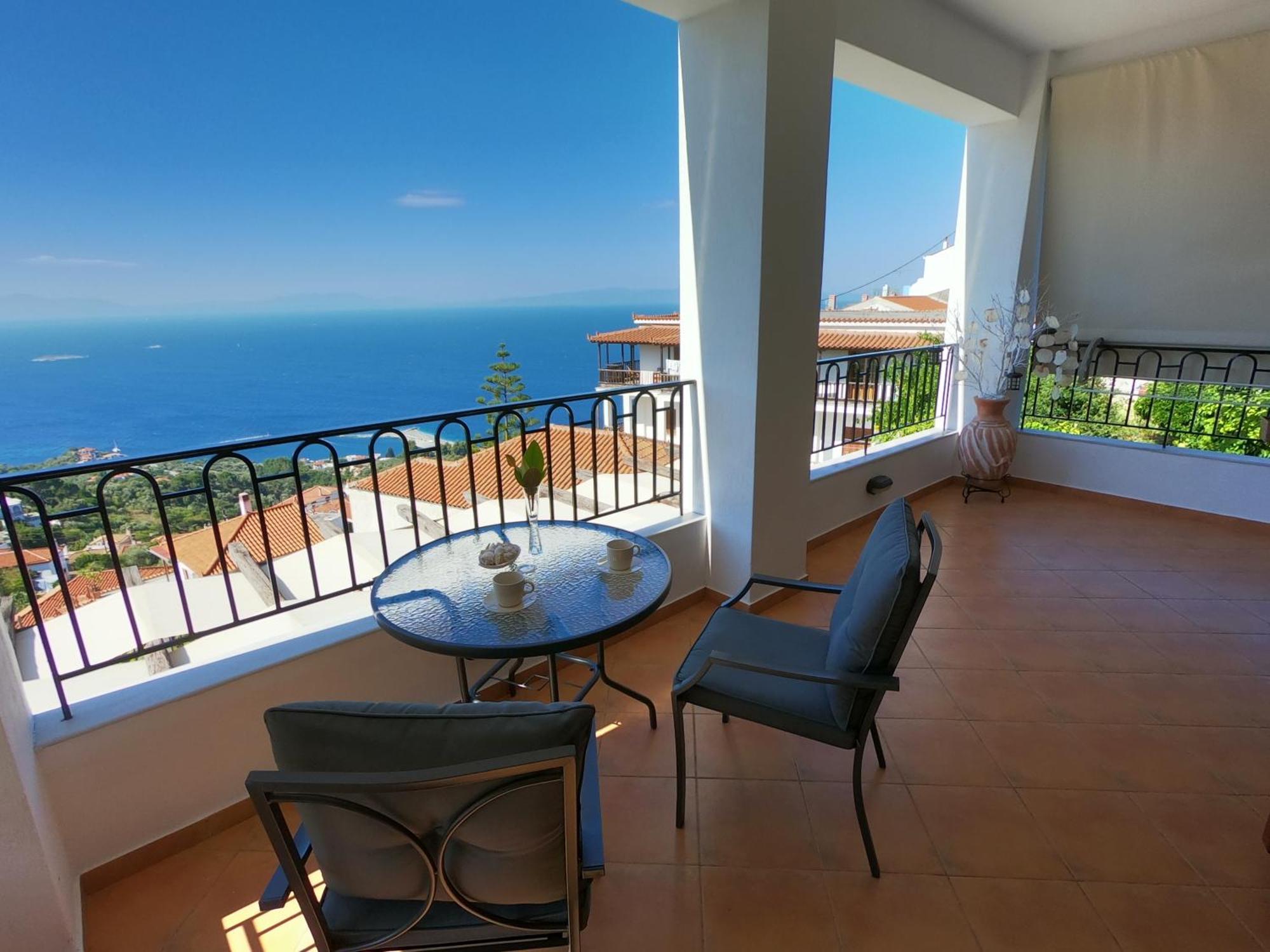Horizon Studios With Sea View - Free Parking Glossa Exterior photo