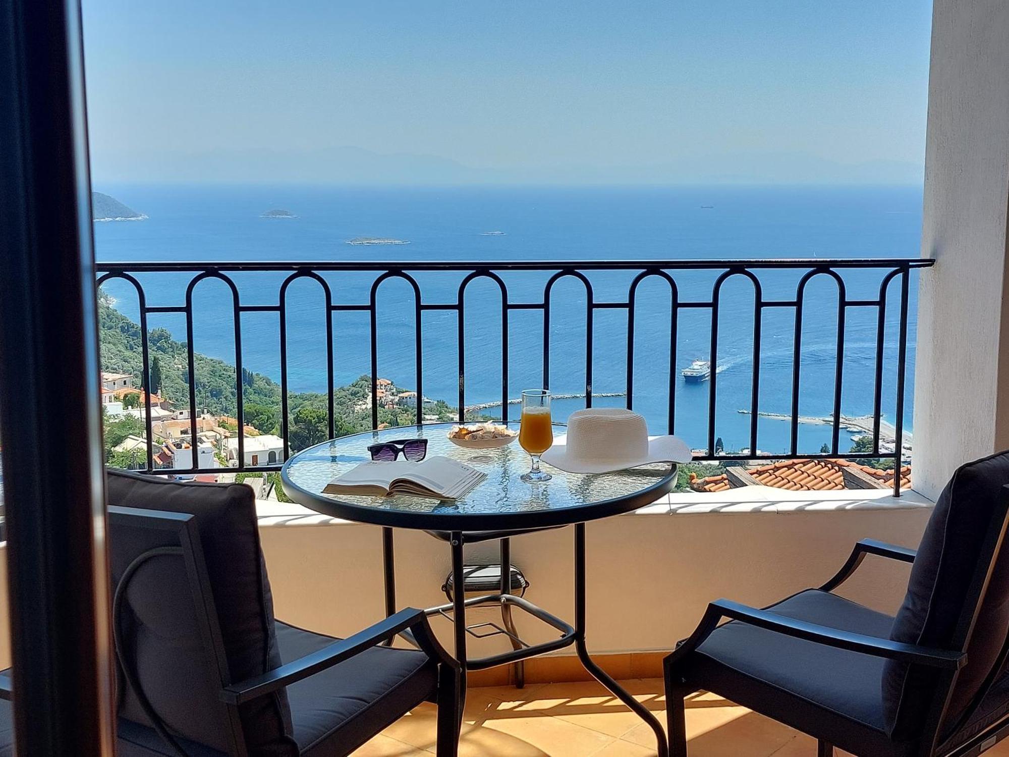 Horizon Studios With Sea View - Free Parking Glossa Exterior photo